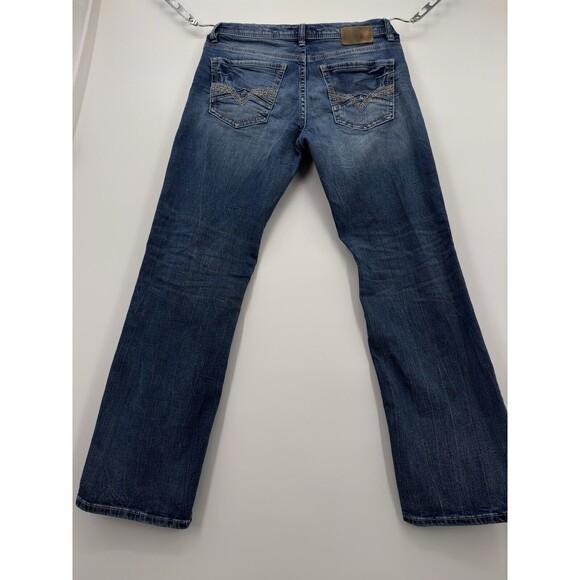 Buckle BKE Mens Jake Straight Leg Jeans Dark Wash Mid Rise Stretch 33x31 stretch - Picture 3 of 9